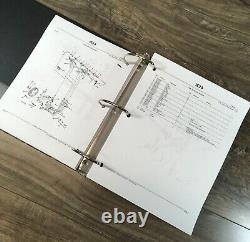 Service Parts Manual Set For John Deere 210C Backhoe Loader Tractor Catalog JD