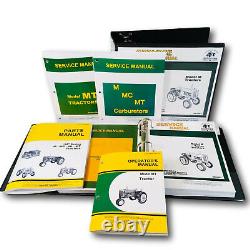 Service Parts Manual Set For John Deere M MI Mt Tractor Catalog Shop Repair Book