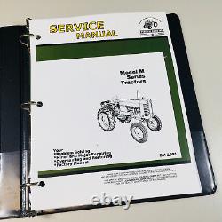 Service Parts Manual Set For John Deere M MI Mt Tractor Catalog Shop Repair Book