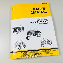 Service Parts Manual Set For John Deere M MI Mt Tractor Catalog Shop Repair Book