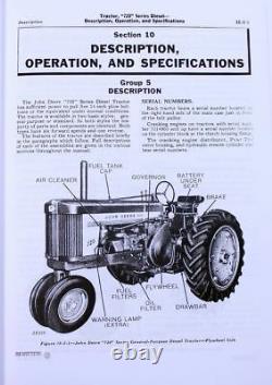 Service Parts Manual Set John Deere 720 730 Diesel Tractor Gas & Electric Crank