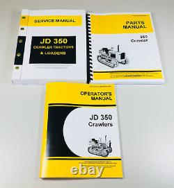 Service Parts Operator Manuals John Deere 350 Jd350 Crawler Tractor Loader Dozer