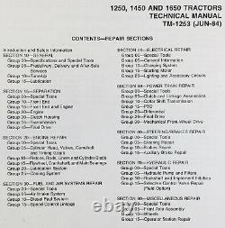 Service Parts Operators Manual Set For John Deere 1250 1450 1650 Tractor Owners