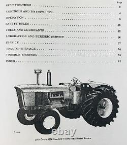 Service Parts Operators Manual Set For John Deere 4020 Tractor Shop Repair Books