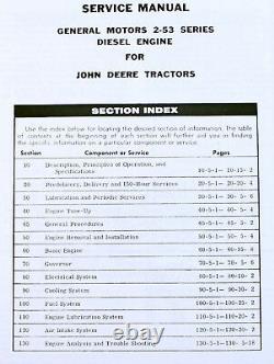 Service Parts Operators Manual Set For John Deere 435 Diesel Tractor