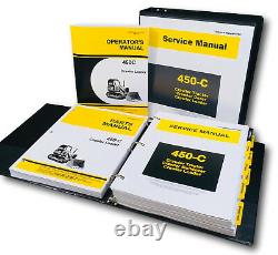 Service Parts Operators Manual Set For John Deere 450c Crawler Loader