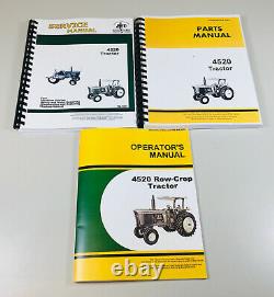 Service Parts Operators Manual Set For John Deere 4520 Tractor Shop Book