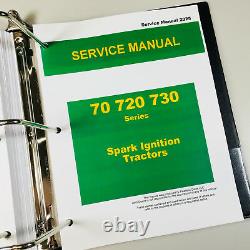 Service Parts Operators Manual Set John Deere 70 Spark Ignition Tractor Repair