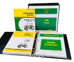 Service Parts Operators Technical Manual Shop Set For John Deere 4520 Tractor
