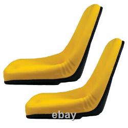 Set of 2 Yellow Seats Fits John Deere Fits JD Gator AIP TM333YL