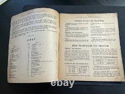 Vintage 1930s John Deere Model BR & BO TRACTOR INSTRUCTION MANUAL & PARTS LIST