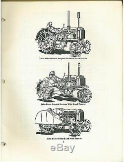 Vintage John Deere 1940 Orchard Tractor 50-R Parts Catalog