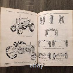 Vintage John Deere 1960's Tractor Parts Catalog (Model 70 and Model 70 Diesel)