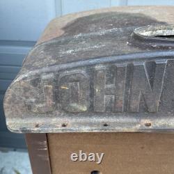 Vintage John Deere Tractor Parts Rad Tank Top D1947R John Deere Advertising Sign