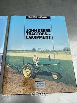 Vtg JOHN DEERE Books TRACTORS Equipment Volume 1 2 Lot Parts Catalog Farm