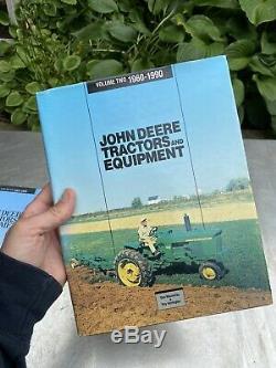 Vtg JOHN DEERE Books TRACTORS Equipment Volume 1 2 Lot Parts Catalog Farm