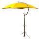 Yellow Deluxe Umbrella with Brackets-Fits Many John Deere Tractor Models